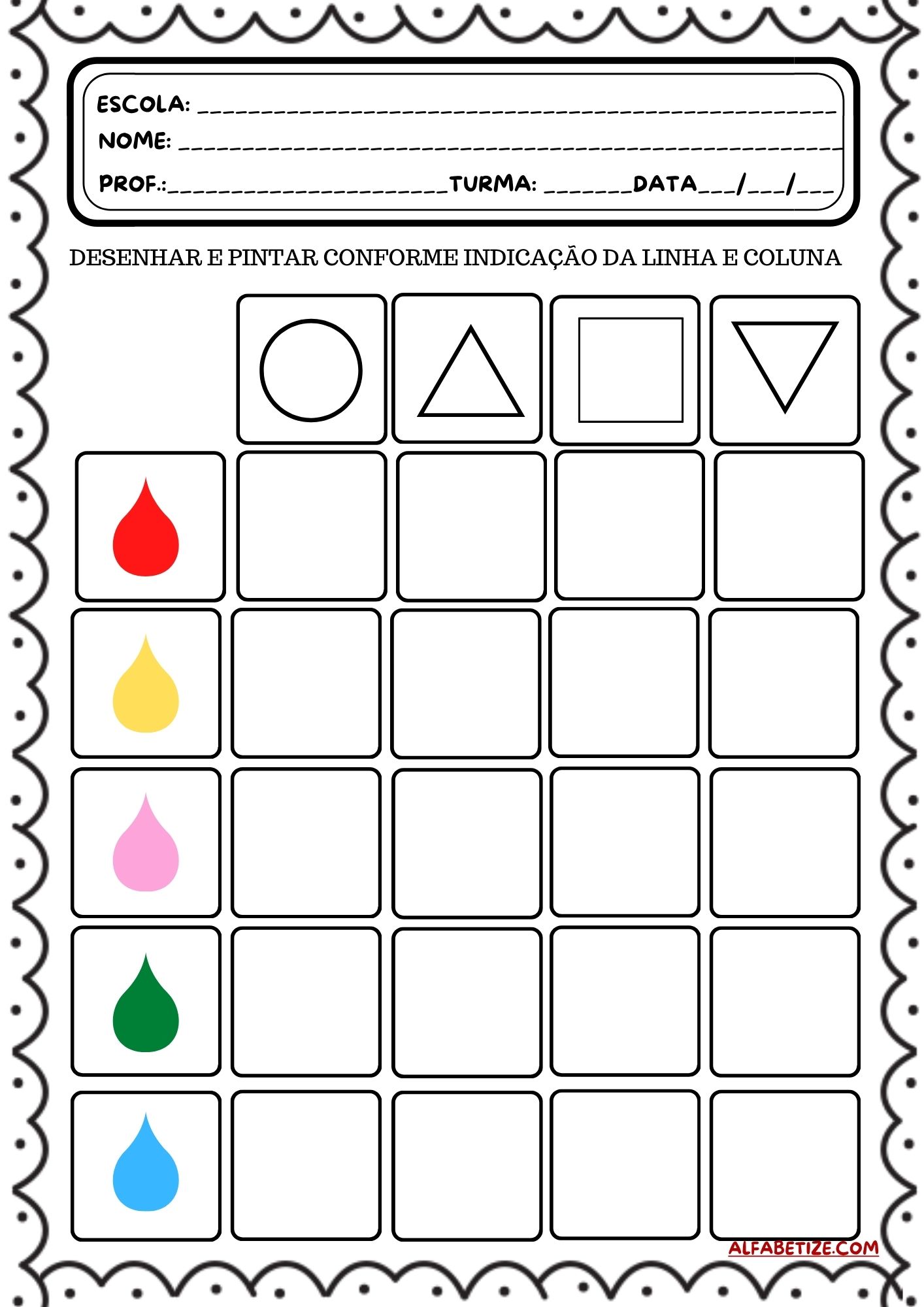 Desenhos para imprimir e pintar: Atividades para educação infantil