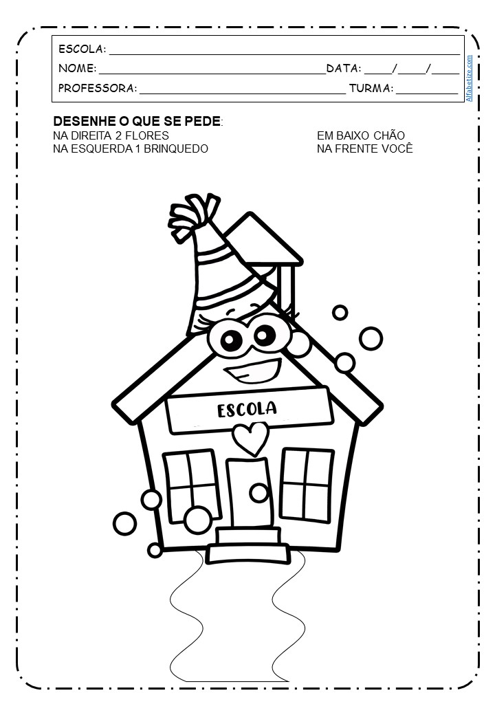 DESENHOS PARA COLORIR DIA DA ESCOLA, Cantinho do Educador Infantil