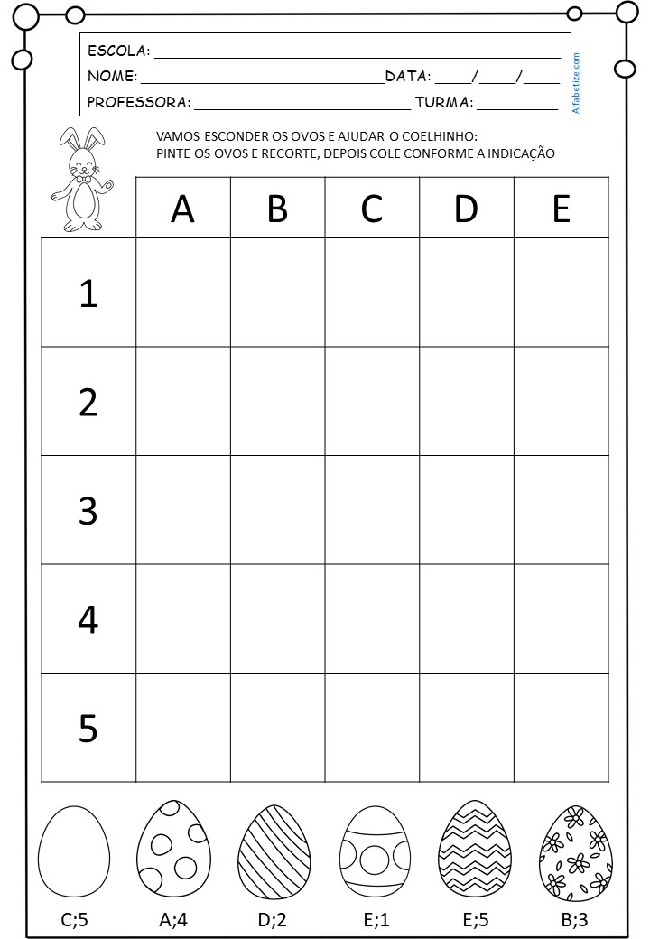 Especial Páscoa - Atividades P/B de Matemática